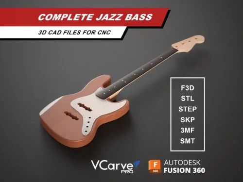 Fender Jazz Bass 3D CAD Model