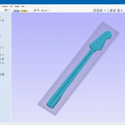 Fender Jazz Bass Neck 3D CAD Guitar Model