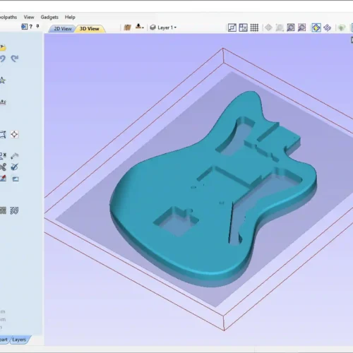 Fender Jazzmster Body 3D CAD Guitar Model