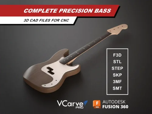Fender Precision Bass 3D CAD Model