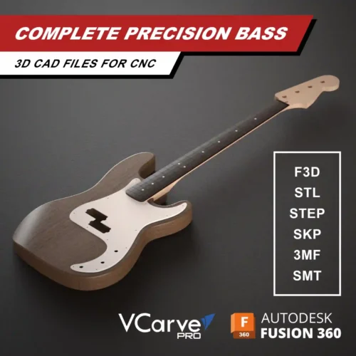 Fender Precision Bass 3D CAD Model