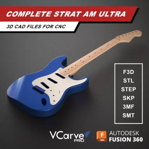 Fender Stratocaster American Ultra 3D CAD Guitar Model