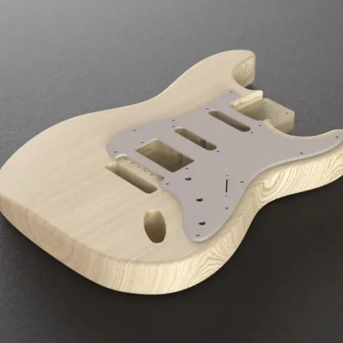 Fender Stratocaster Body HSH 3D CAD Guitar Model