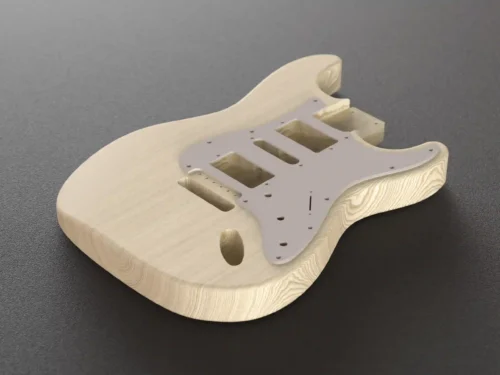 Fender Stratocaster Body HSH 3D CAD Guitar Model
