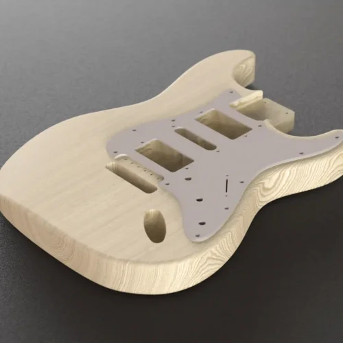 Fender Stratocaster Body HSH 3D CAD Guitar Model