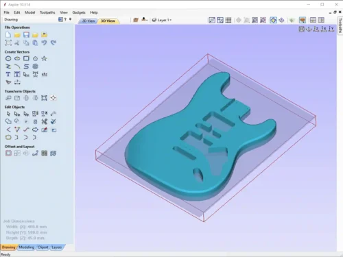 Fender Stratocaster Body HSH 3D CAD Guitar Model