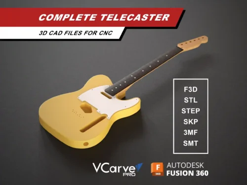 Fender Telecaster 3D CAD Guitar Model