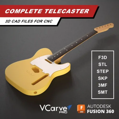 Fender Telecaster 3D CAD Guitar Model