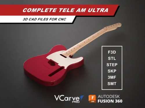Fender Telecaster American Ultra 3D CAD Guitar Model