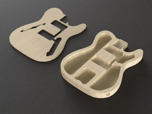 Fender Telecaster Thinline 72 Body 3D CAD Guitar Model
