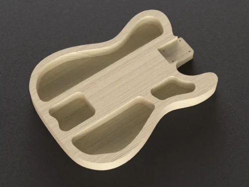 Fender Telecaster Thinline Body 3D CAD Guitar Model