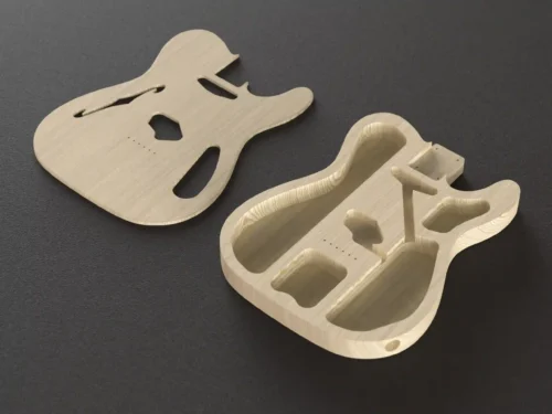 Fender Telecaster Thinline Body 3D CAD Guitar Model