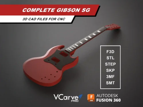 Gibson SG 3D CAD Guitar Model