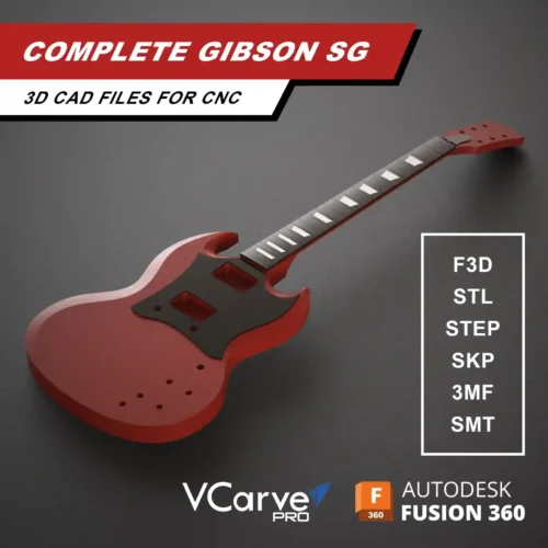 Gibson SG 3D CAD Guitar Model